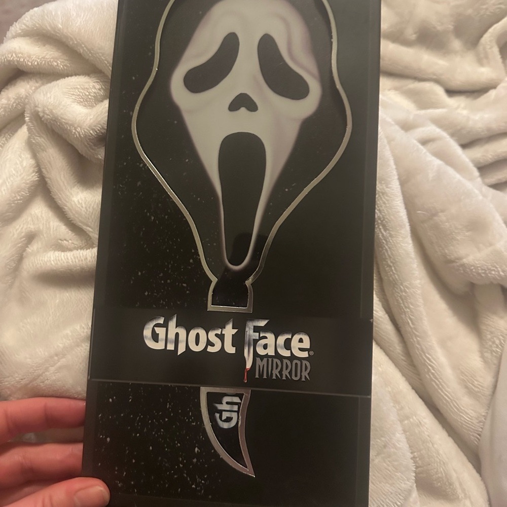 Sold out Ghost Face Mirror with Black and White Design
